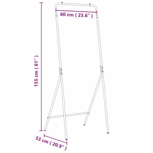 Stalak za odjeću Crni Metal Standard Sklopeći Stalak za odjeću Cijena