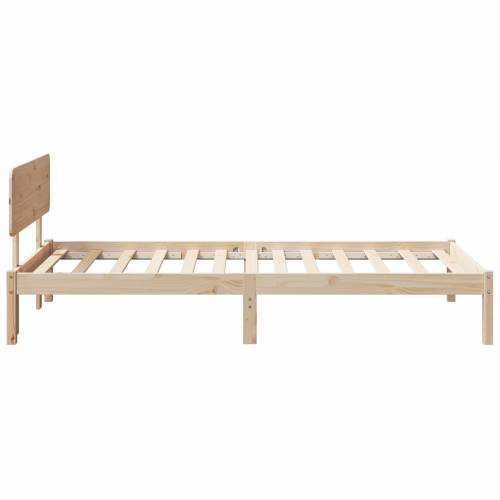 Krevetna konstrukcija s uzglavljem 75x190 cm od čvrste borovine Cijena