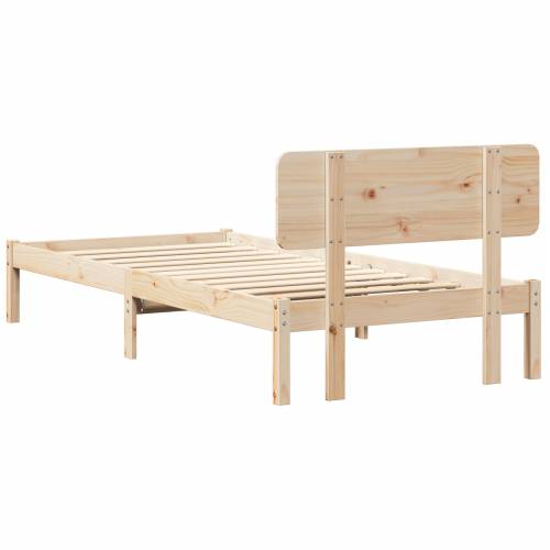 Krevetna konstrukcija s uzglavljem 75x190 cm od čvrste borovine Cijena