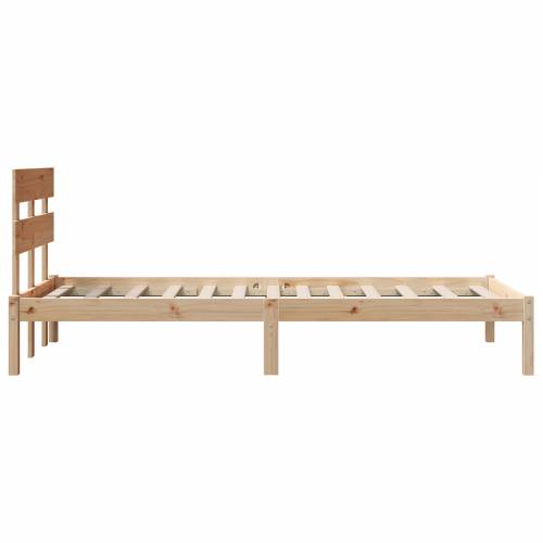 Krevetna konstrukcija s uzglavljem 90x190 cm od masivnog drva borovina Cijena