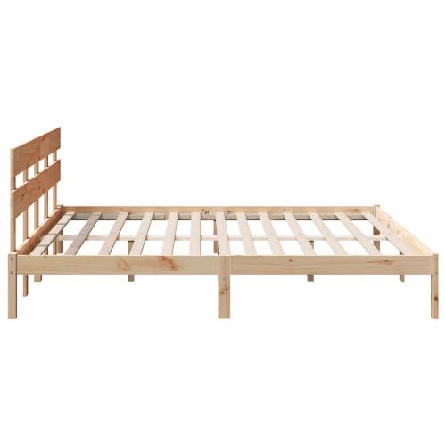 okvir kreveta s uzglavljem 200x200 cm od masivne borovine Cijena