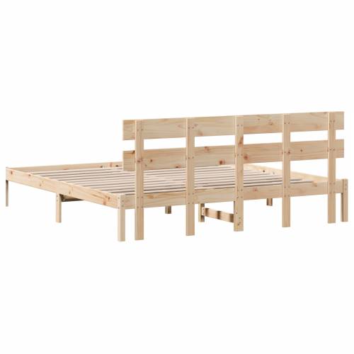 okvir kreveta s uzglavljem 200x200 cm od masivne borovine Cijena