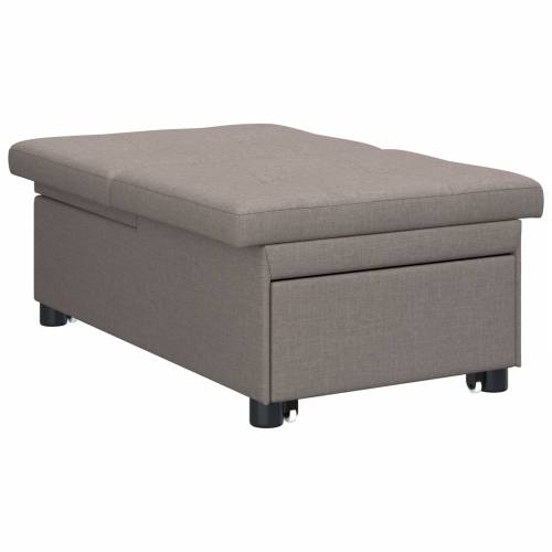 Sofa na razvlačenje 3-u-1 u taupe tkanini Cijena