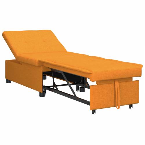 Rasklopna sofa 3-u-1 s tamno žutom tkaninom Cijena
