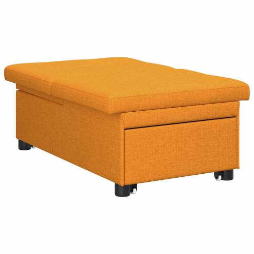 Rasklopna sofa 3-u-1 s tamno žutom tkaninom Cijena