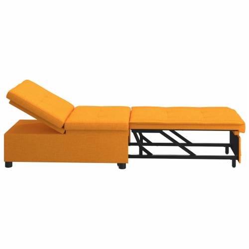Rasklopna sofa 3-u-1 s tamno žutom tkaninom Cijena