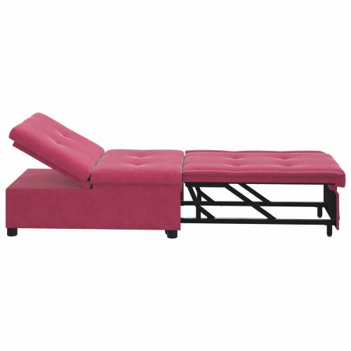 Sofa Krevet 3-u-1 Izvlačni Dizajn Bordo Baršun Cijena