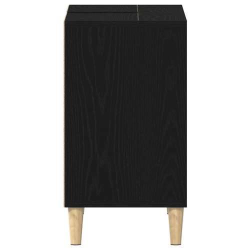 Ormarić za Lavabo - Umivaonik crni hrast 80x33x60 cm inženjerski drvo - Crni hrast 1 Cijena