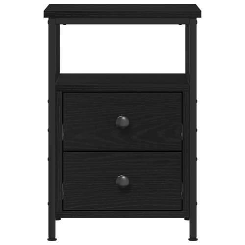 Noćni ormarići 2 kom. Crni hrast 34x35,5x50 cm Inženirsko drvo - Crni hrast 2 Cijena