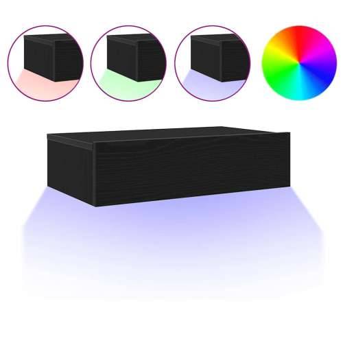 TV ormarić s LED svjetlima crni hrast 60x35x15,5 cm - Crni hrast 1 60 cm Cijena