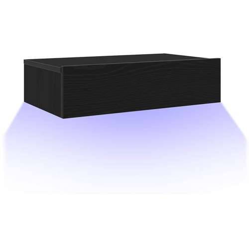 TV ormarić s LED svjetlima crni hrast 60x35x15,5 cm - Crni hrast 1 60 cm Cijena
