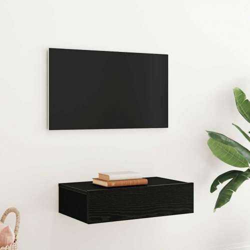 TV ormarić s LED svjetlima crni hrast 60x35x15,5 cm - Crni hrast 1 60 cm Cijena