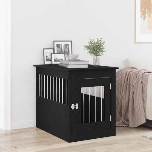 Namještaj za pseću kabinu crni hrast 75x55x65 cm inženjerski drvo - Crni hrast 75 x 55 x 65 cm Cijena