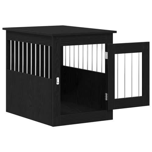 Namještaj za pseću kabinu crni hrast 75x55x65 cm inženjerski drvo - Crni hrast 75 x 55 x 65 cm Cijena