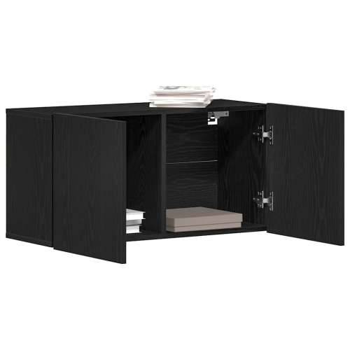 TV ormarić crni hrast 80x30x41 cm inženjerski drvo - 1 Cijena