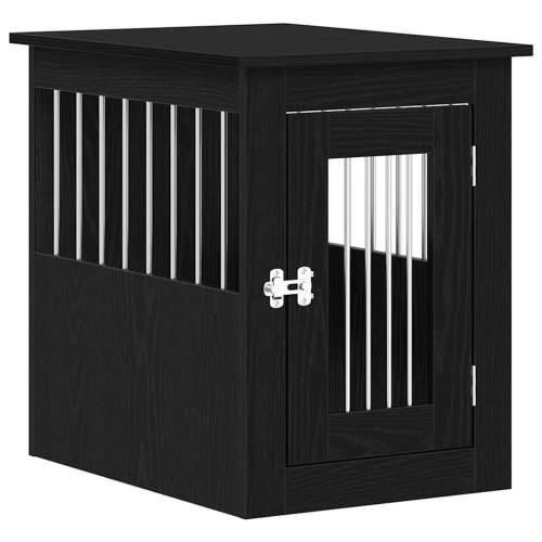 Namještaj za pseću kabinu crni hrast 62x45x59 cm inženjerski drvo - Crni hrast 62 x 45 x 59 cm Cijena