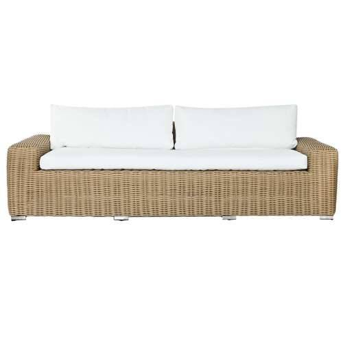 Canapea de Grădină Home ESPRIT Bež Svijetlo smeđi 222 x 87 x 63 cm Cijena