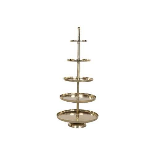 Posuda za Voće Home ESPRIT zlatan Aluminij 65 X 65 X 148 cm Cijena
