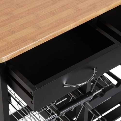 Kolica za Povrće Versa BK Drvo MDF (37 x 76 x 66 cm) Cijena