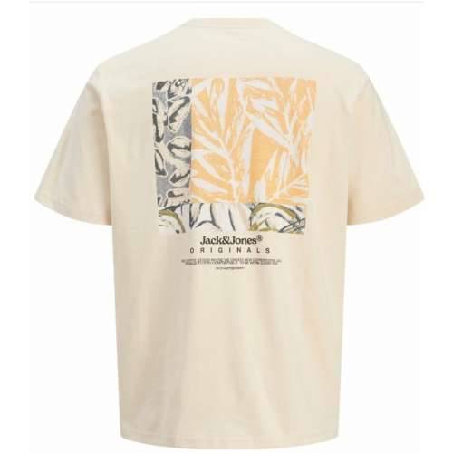 Muška Majica Kratkih Rukava Jack & Jones JORSPLIT BACK TEE 12272996 Bijela Cijena