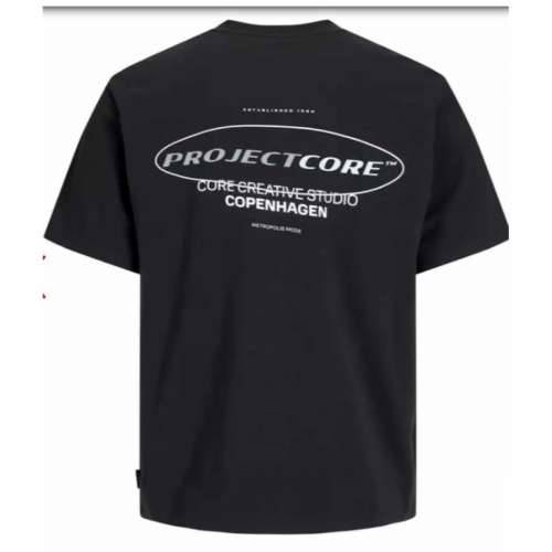 Muška Majica Kratkih Rukava Jack & Jones JCOPACER BACK PRINT TEE 12273297 Crna Cijena