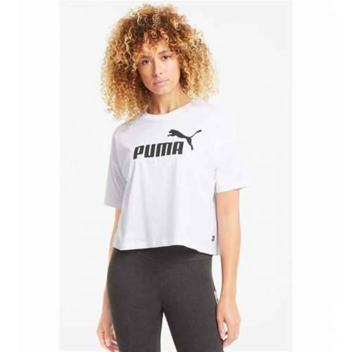 Ženska Majica Kratkih Rukava Puma ESS Cropped No. 1 Logo Relaxed Tee C/O 684972 02 Bijela Cijena