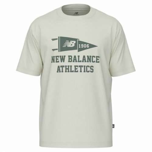 Muška Majica Kratkih Rukava New Balance Varsity Pennant MT51924 SST Bijela Cijena
