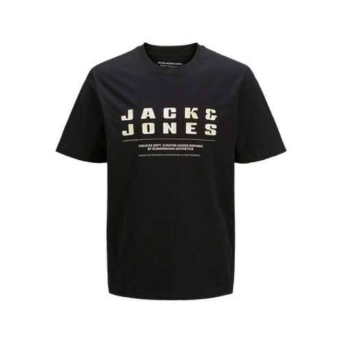 Muška Majica Kratkih Rukava Jack & Jones JCORECHARGE FRONT BRANDING TEE CREW NECK 12274716 Crna Cijena