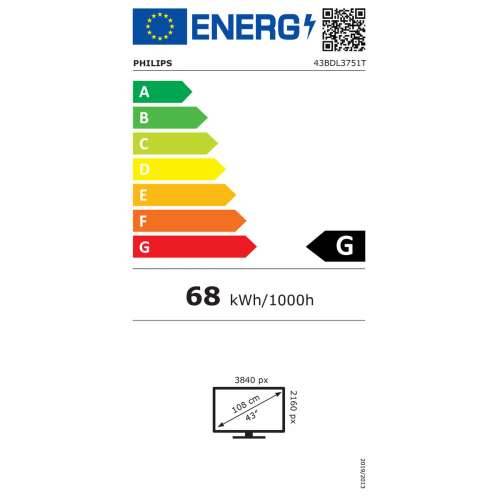 Olovka za kaligrafiju Philips 43BDL3751T/00 Crna Cijena