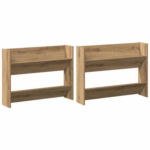Ormarići za cipele na zidu 2 pcs hrast artisan 60 x 18 x 60 cm Cijena