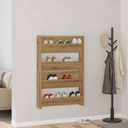 Ormarići za cipele na zidu 2 pcs hrast artisan 60 x 18 x 60 cm Cijena