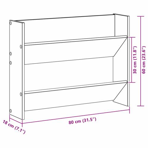 Ormarići za cipele na zidu 2 pcs hrast artisan 60 x 18 x 60 cm Cijena
