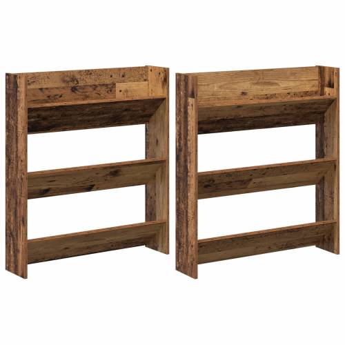 Ormarići za cipele na zidu 2 pcs Staro drvo 60 x 18 x 60 cm Cijena