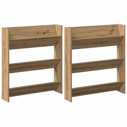 Ormarići za cipele na zidu 2 pcs hrast artisan 60 x 18 x 60 cm Cijena