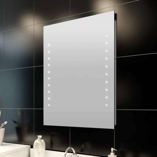 Zidno Ogledalo za kupaonicu s LED svjetlom 60 x 80 cm (D x Š) Cijena