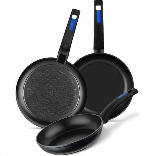 Set tava Monix M811200 Crna bakelit Kovani Aluminij Ø 18 cm 3 Dijelovi Cijena