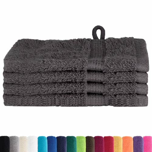 Krpice 4 pcs Antracitno siva 15 x 21 cm Pamuk Cijena