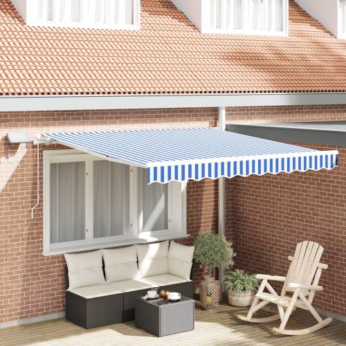 Skrovita tenda with Plava i bijela 3.5 x 2.5 m Platno i metal Cijena