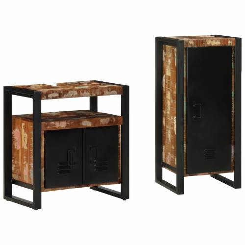 Set namještaja za kupaonicu 2 pcs Čvrsto reciklirano drvo Cijena