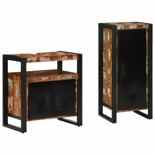 Set namještaja za kupaonicu 2 pcs Čvrsto reciklirano drvo Cijena