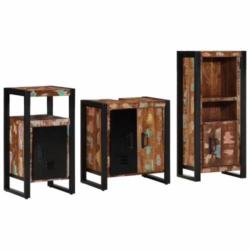 Set namještaja za kupaonicu 3 pcs Čvrsto reciklirano drvo Cijena