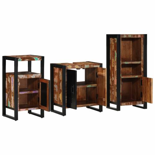 Set namještaja za kupaonicu 3 pcs Čvrsto reciklirano drvo Cijena
