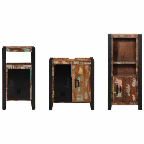 Set namještaja za kupaonicu 3 pcs Čvrsto reciklirano drvo Cijena