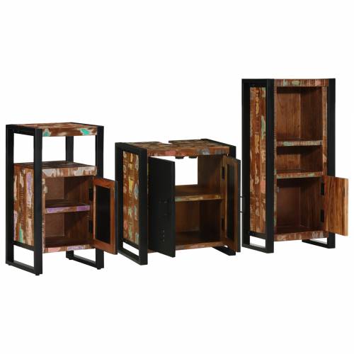 Set namještaja za kupaonicu 3 pcs Čvrsto reciklirano drvo Cijena