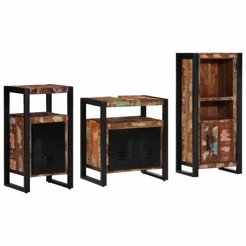 Set namještaja za kupaonicu 3 pcs Čvrsto reciklirano drvo Cijena
