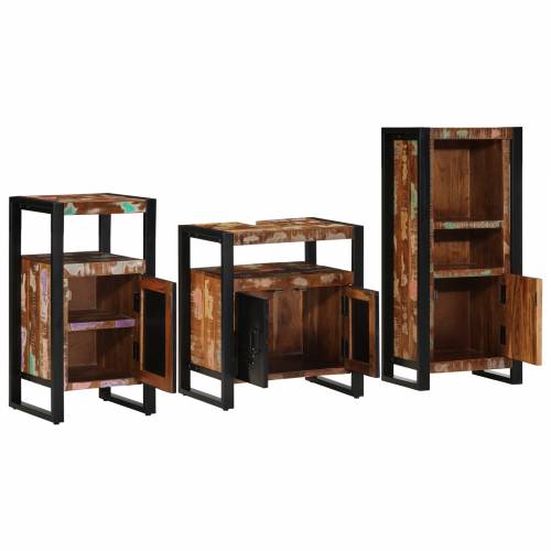 Set namještaja za kupaonicu 3 pcs Čvrsto reciklirano drvo Cijena