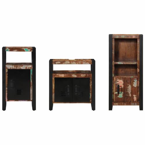 Set namještaja za kupaonicu 3 pcs Čvrsto reciklirano drvo Cijena