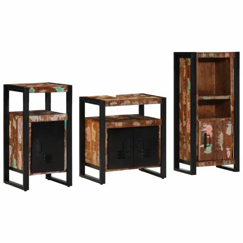 Set namještaja za kupaonicu 3 pcs Čvrsto reciklirano drvo Cijena