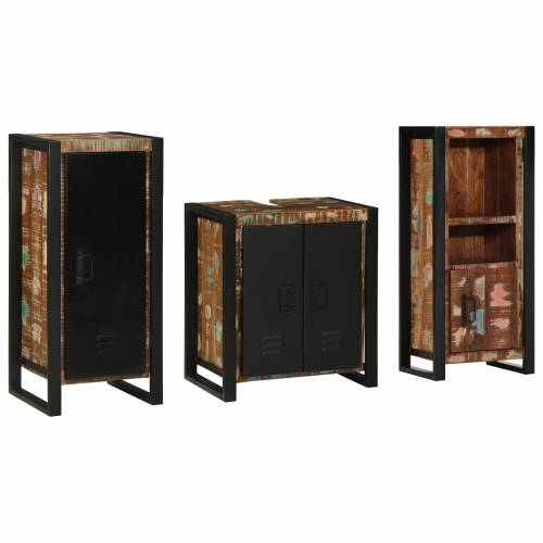 Set namještaja za kupaonicu 3 pcs Čvrsto reciklirano drvo Cijena