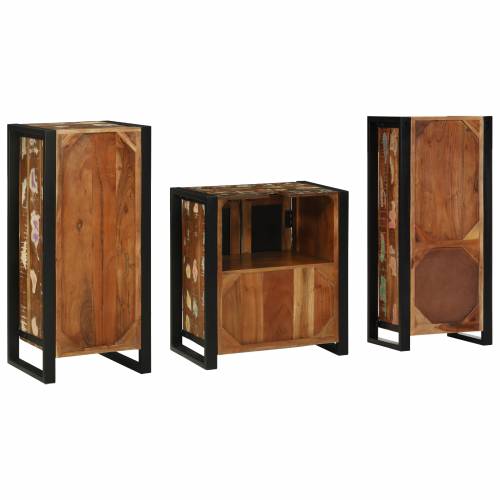 Set namještaja za kupaonicu 3 pcs Čvrsto reciklirano drvo Cijena